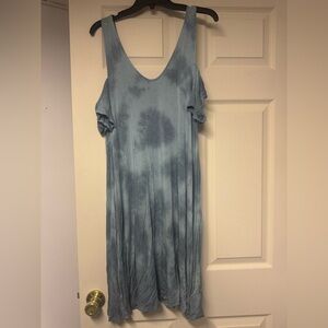 American Eagle Outfitters Backless Blue Dress